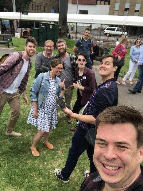 The Depot guide team photographed together in 2020